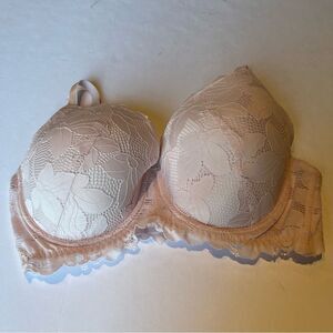 Adrienne Vittadini Studio Bra Light Pink Size 38DD Underwire, Light padding